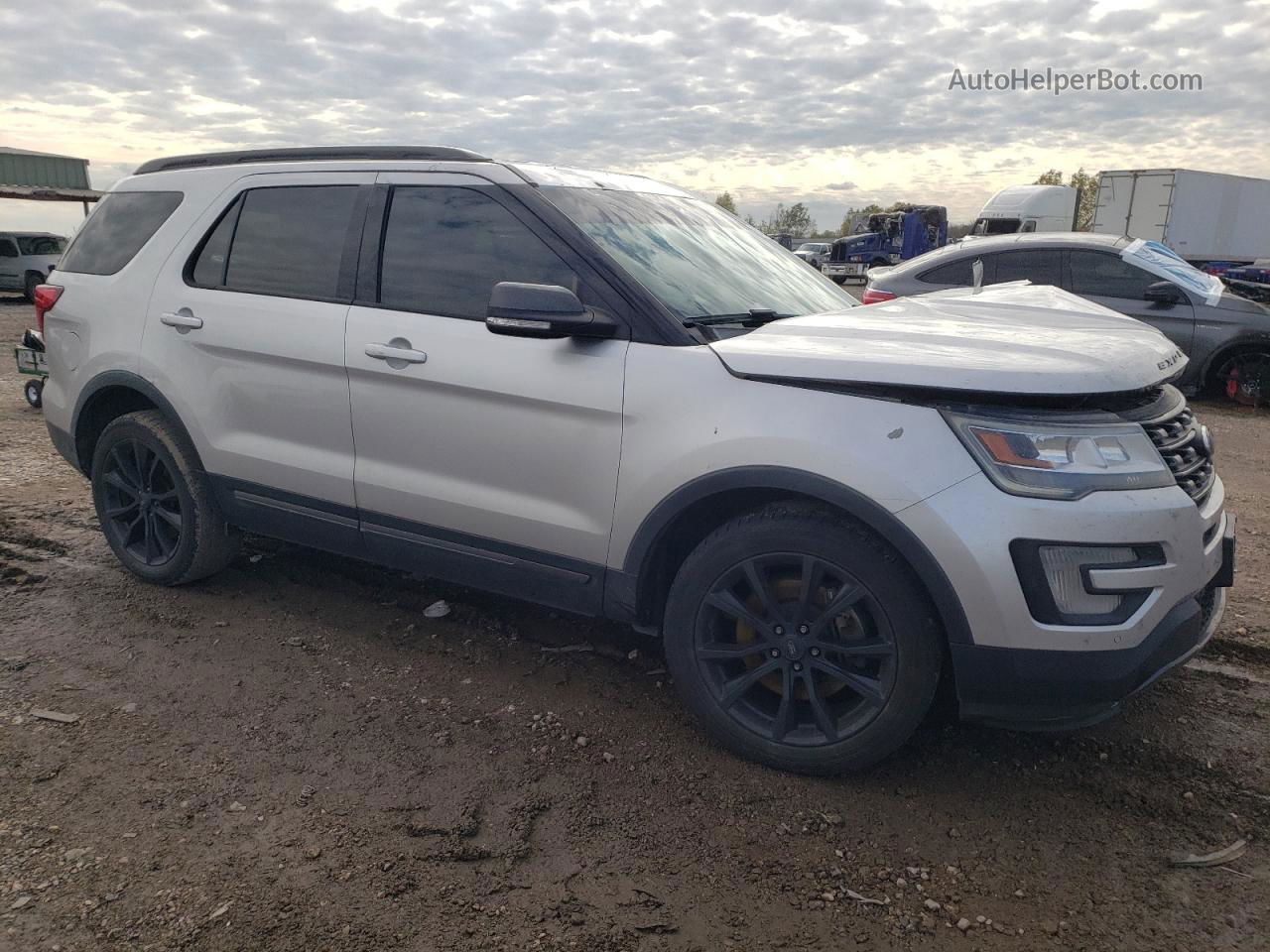 2017 Ford Explorer Xlt Silver vin: 1FM5K7D86HGC18869