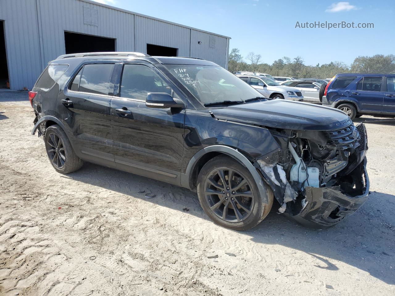 2017 Ford Explorer Xlt Black vin: 1FM5K7D86HGD62504