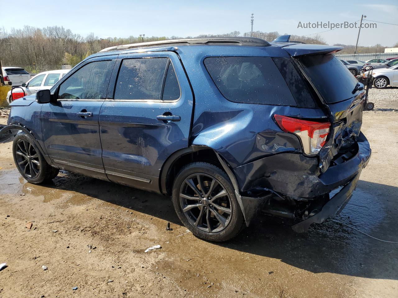 2017 Ford Explorer Xlt Blue vin: 1FM5K7D86HGD83479