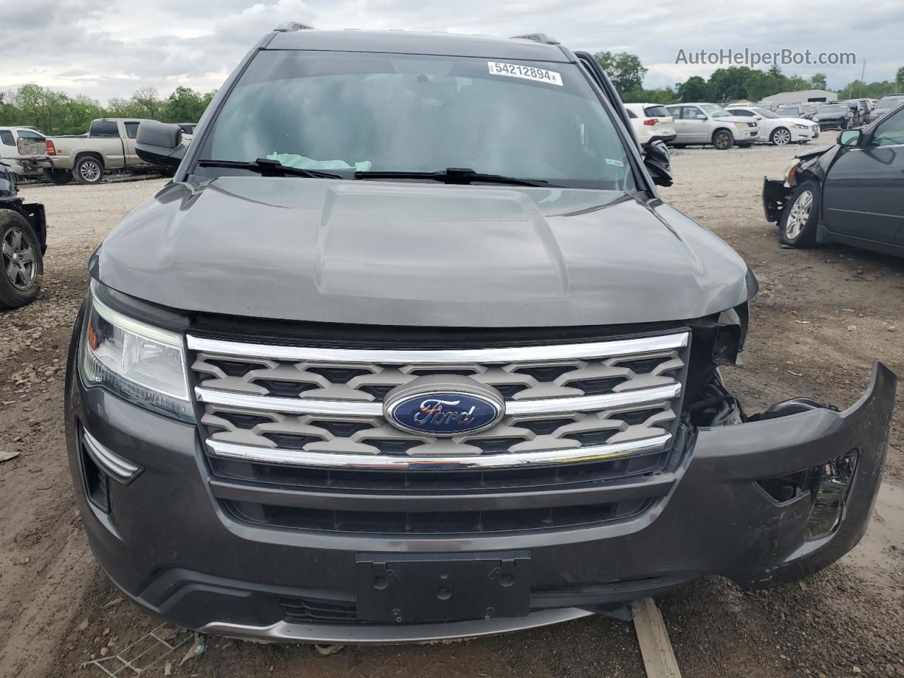 2018 Ford Explorer Xlt Gray vin: 1FM5K7D86JGA18063