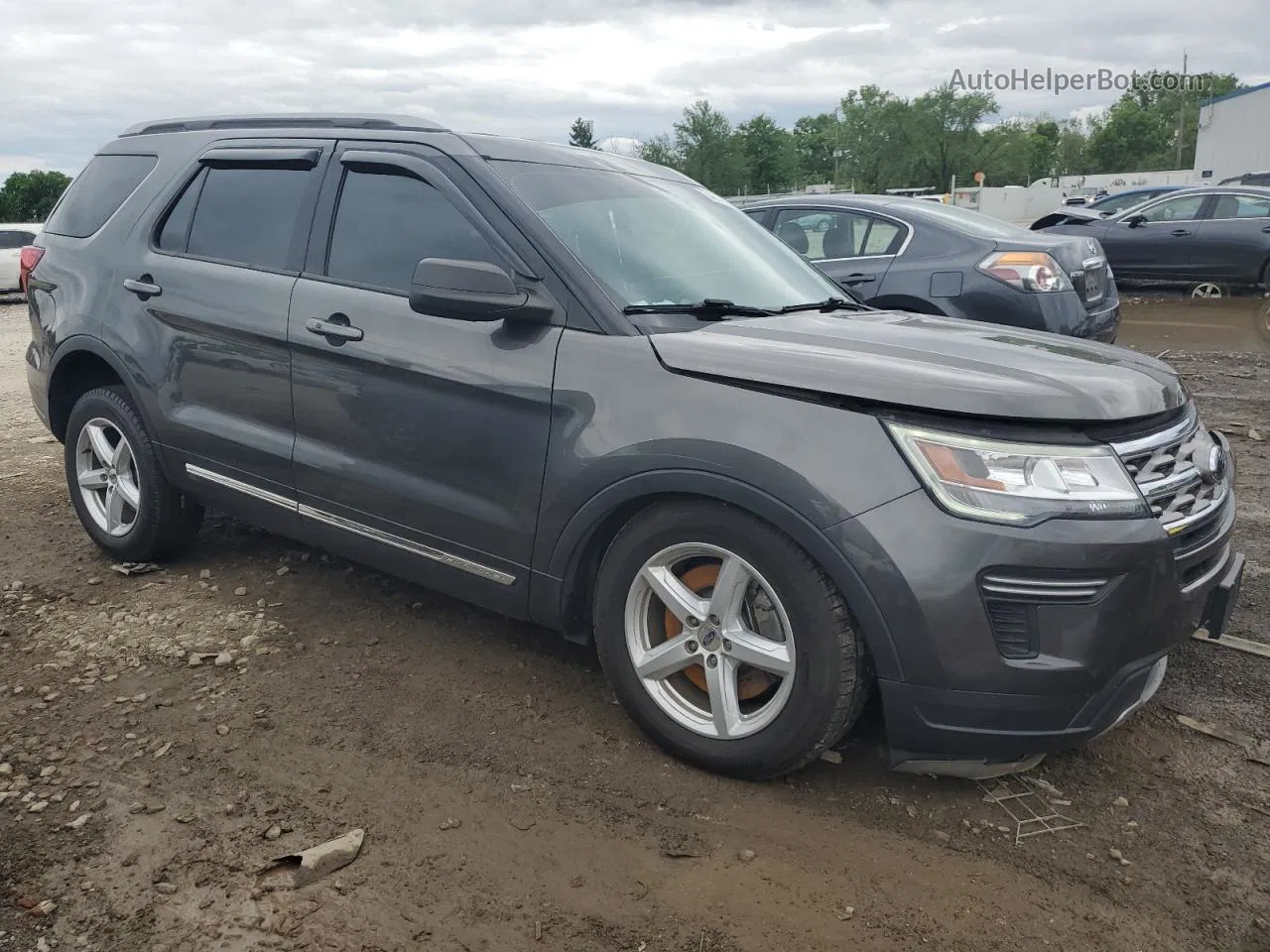 2018 Ford Explorer Xlt Gray vin: 1FM5K7D86JGA18063