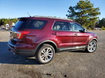 2018 Ford Explorer Xlt Burgundy vin: 1FM5K7D86JGA52181