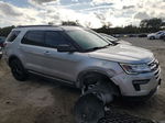 2018 Ford Explorer Xlt Silver vin: 1FM5K7D86JGA52388