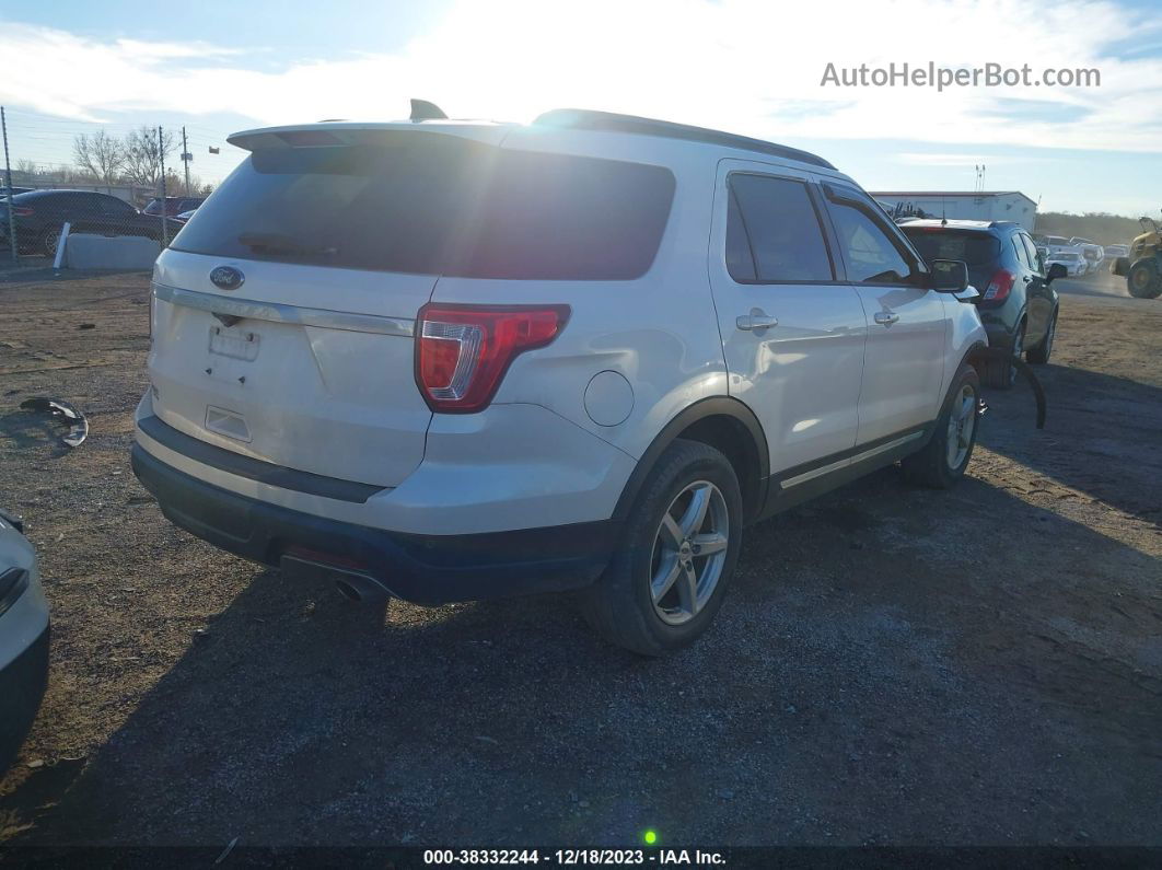 2018 Ford Explorer Xlt White vin: 1FM5K7D86JGA79736