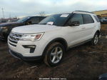 2018 Ford Explorer Xlt White vin: 1FM5K7D86JGB16848