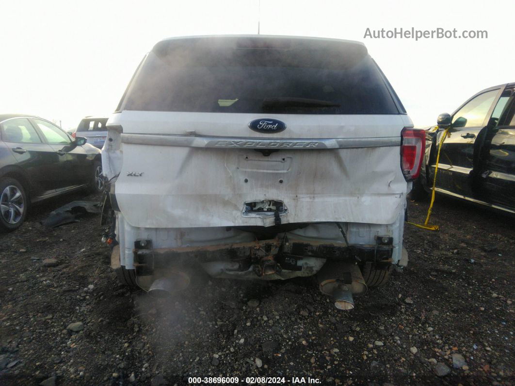 2018 Ford Explorer Xlt White vin: 1FM5K7D86JGB16848