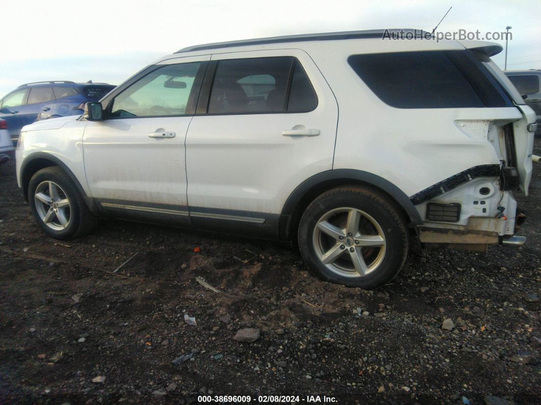 2018 Ford Explorer Xlt White vin: 1FM5K7D86JGB16848