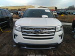 2018 Ford Explorer Xlt White vin: 1FM5K7D86JGB16848