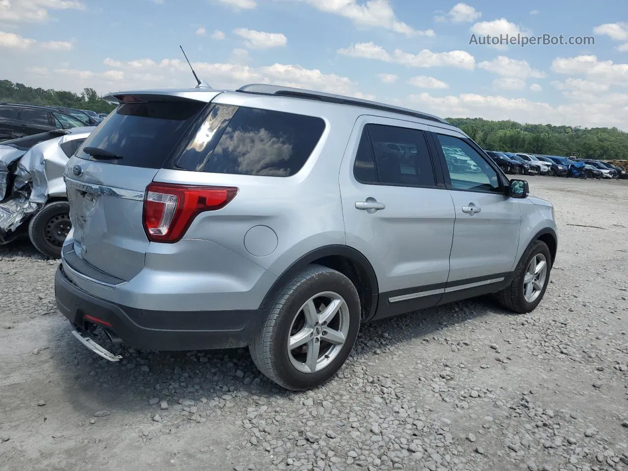 2018 Ford Explorer Xlt Silver vin: 1FM5K7D86JGB41569