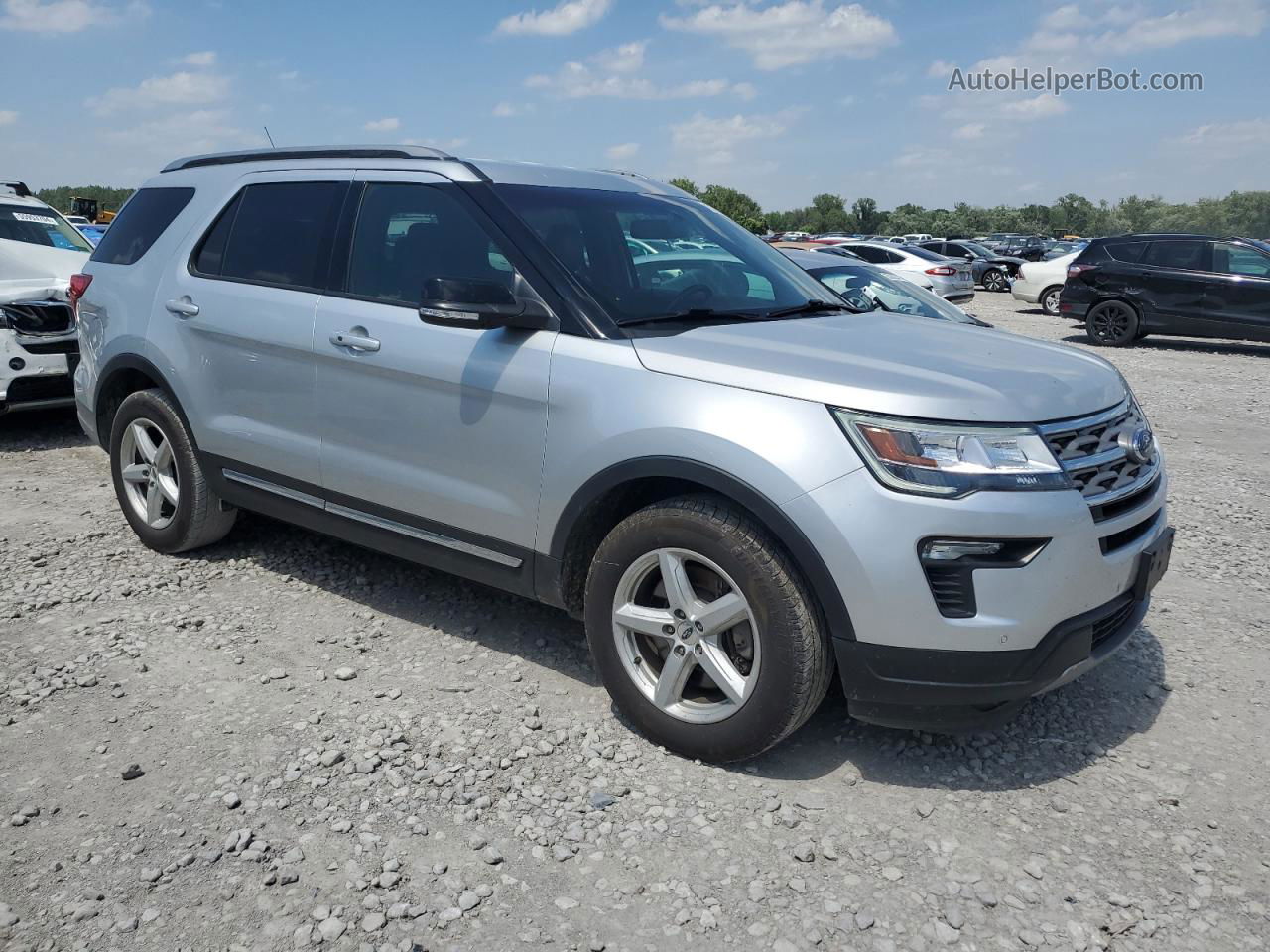 2018 Ford Explorer Xlt Silver vin: 1FM5K7D86JGB41569