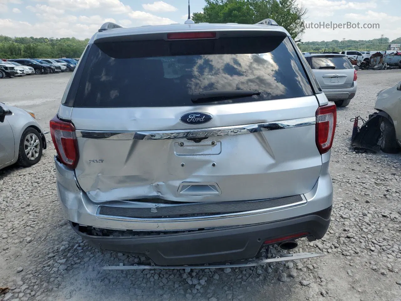 2018 Ford Explorer Xlt Silver vin: 1FM5K7D86JGB41569