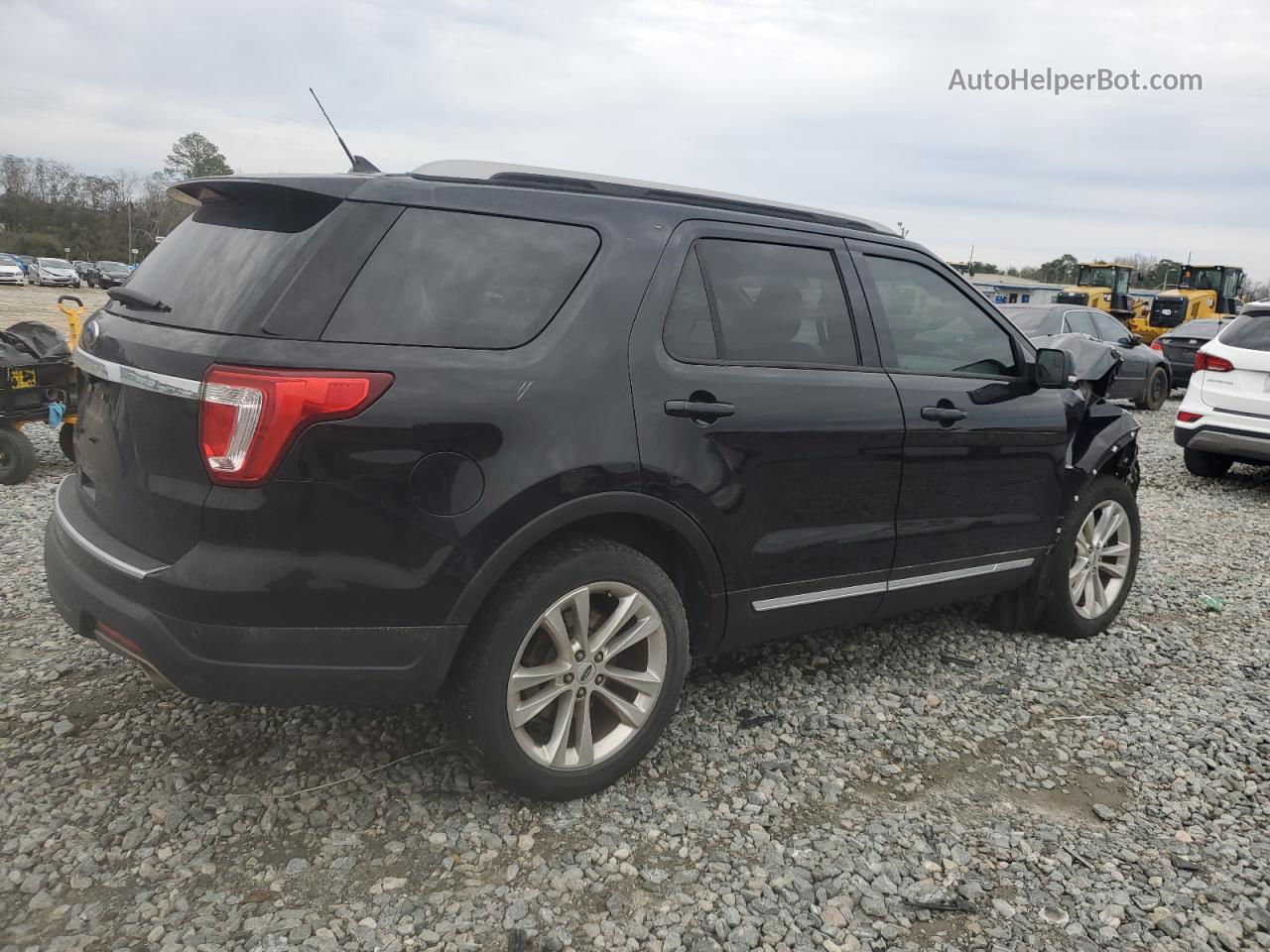 2018 Ford Explorer Xlt Black vin: 1FM5K7D86JGB84325