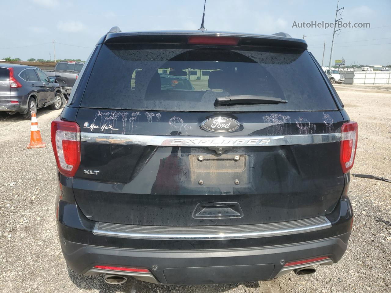 2018 Ford Explorer Xlt Черный vin: 1FM5K7D86JGC40909