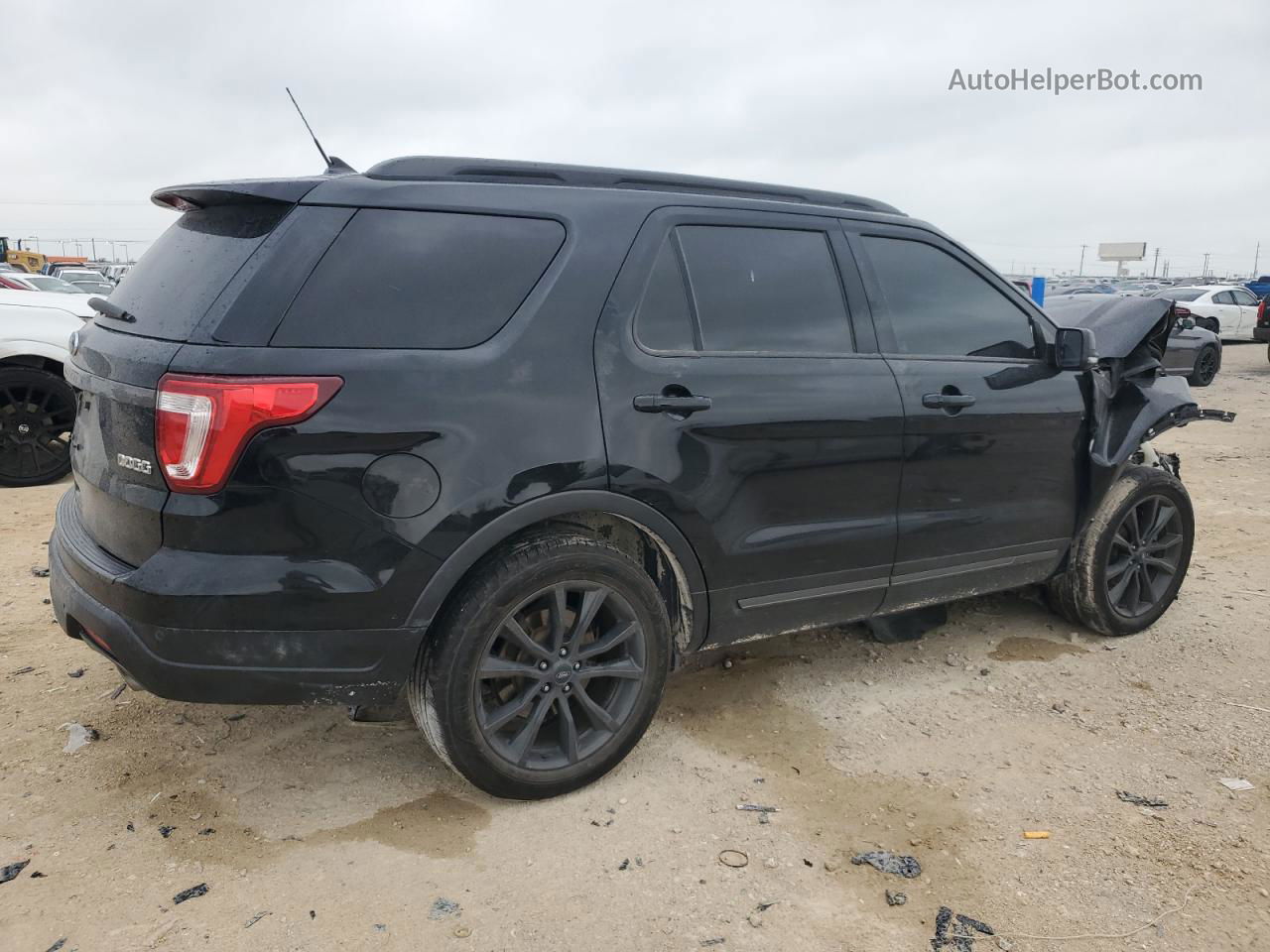 2018 Ford Explorer Xlt Black vin: 1FM5K7D86JGC85669