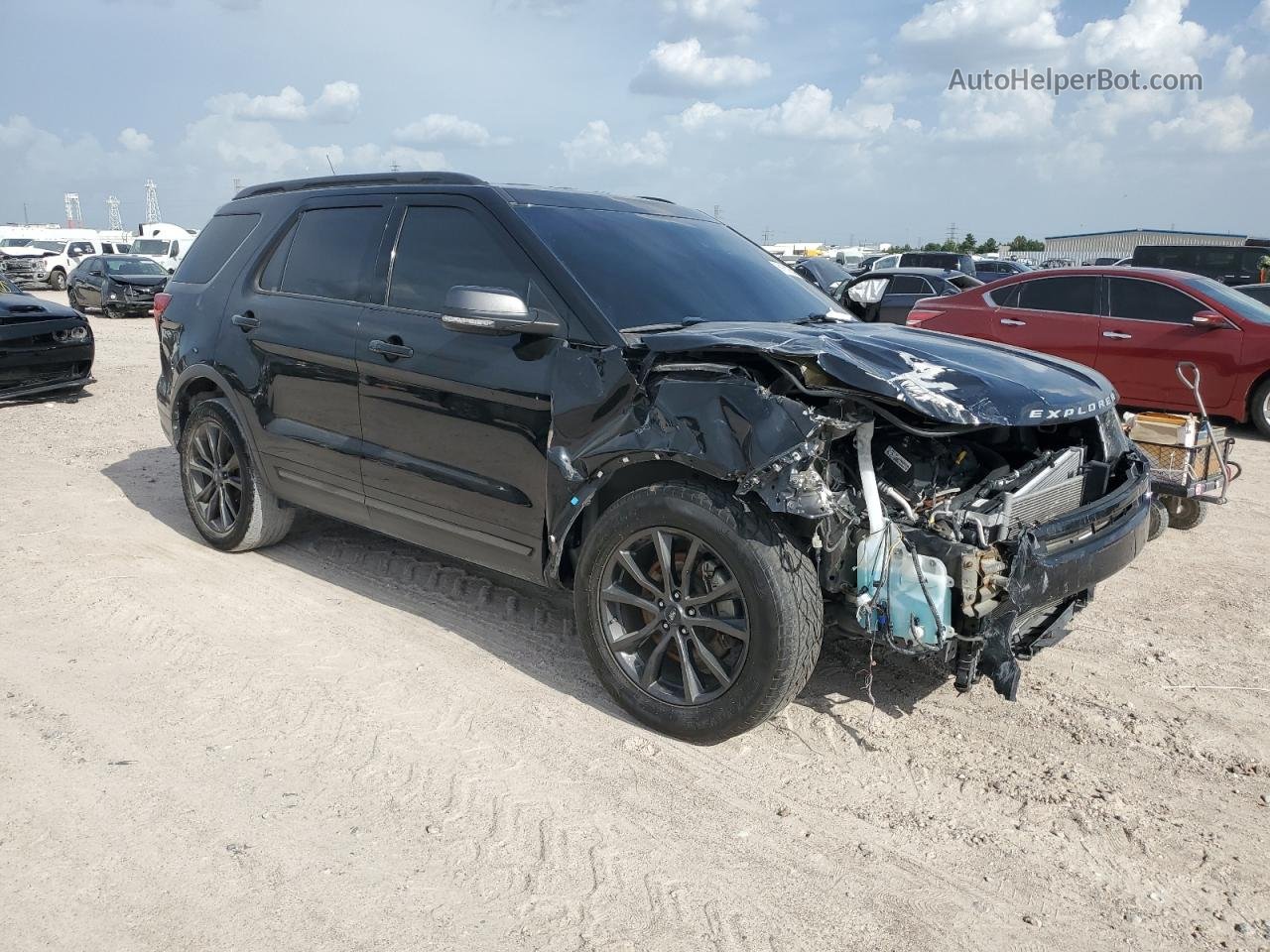 2018 Ford Explorer Xlt Black vin: 1FM5K7D86JGC85669