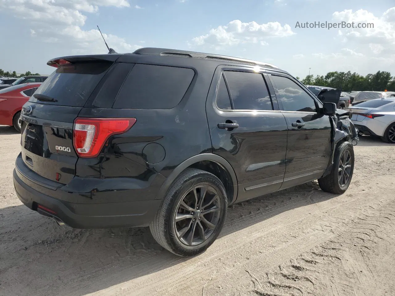 2018 Ford Explorer Xlt Black vin: 1FM5K7D86JGC85669