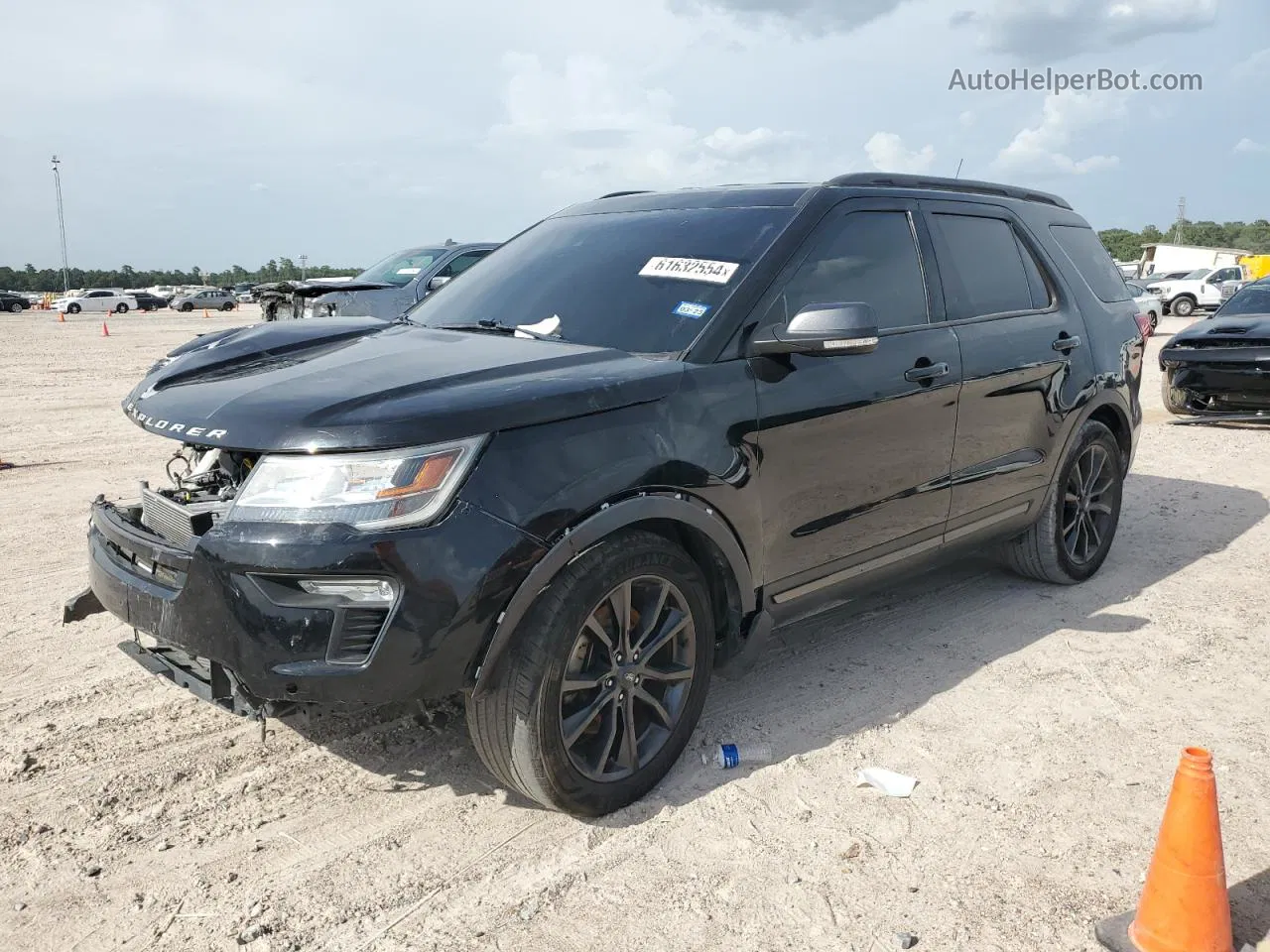 2018 Ford Explorer Xlt Black vin: 1FM5K7D86JGC85669