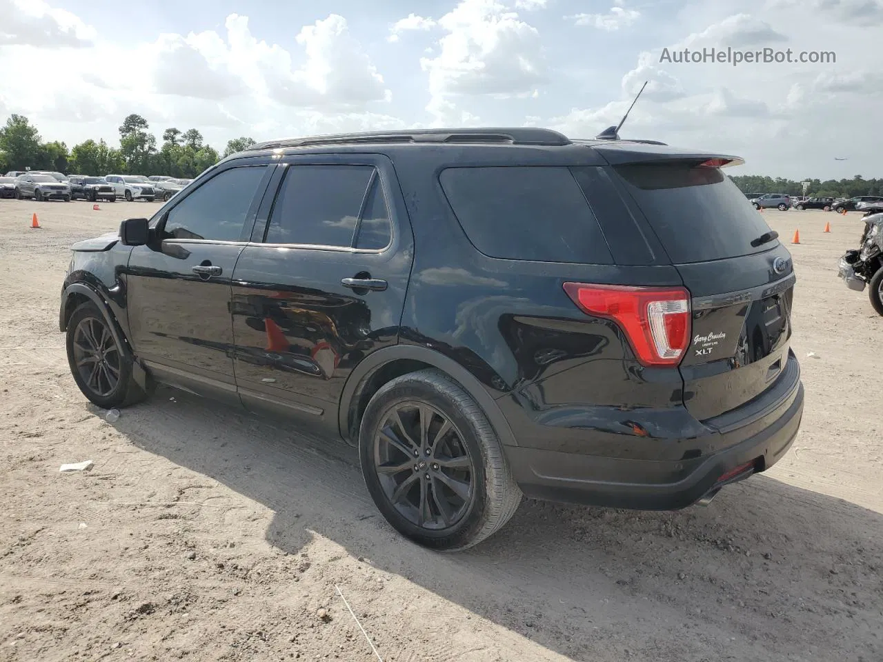 2018 Ford Explorer Xlt Black vin: 1FM5K7D86JGC85669