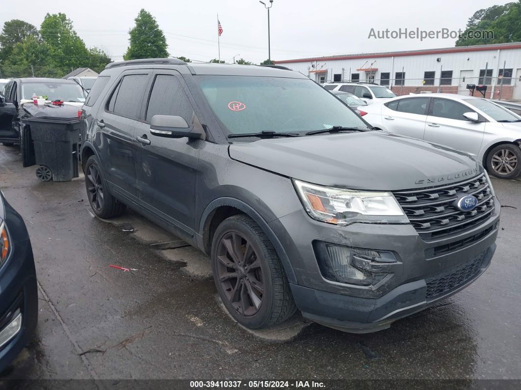 2017 Ford Explorer Xlt Gray vin: 1FM5K7D87HGB59069