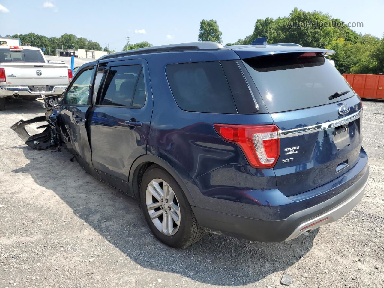 2017 Ford Explorer Xlt Blue vin: 1FM5K7D87HGC51492