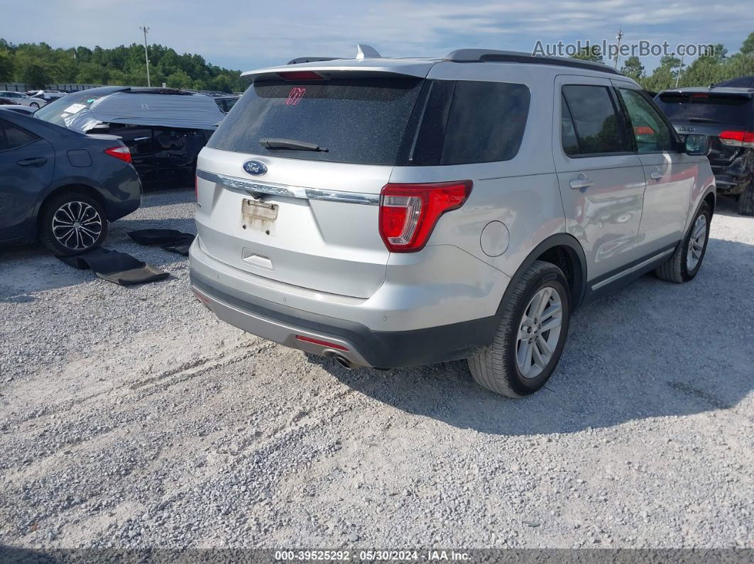 2017 Ford Explorer Xlt Silver vin: 1FM5K7D87HGD36235