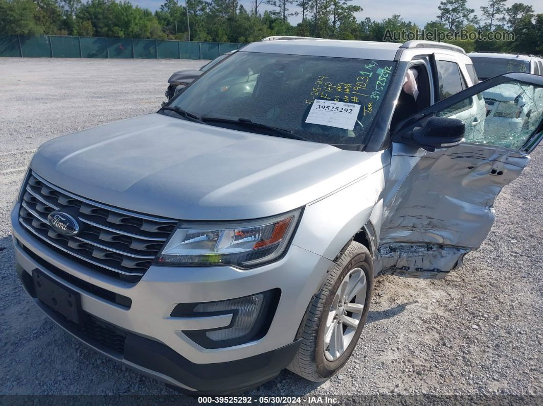 2017 Ford Explorer Xlt Silver vin: 1FM5K7D87HGD36235