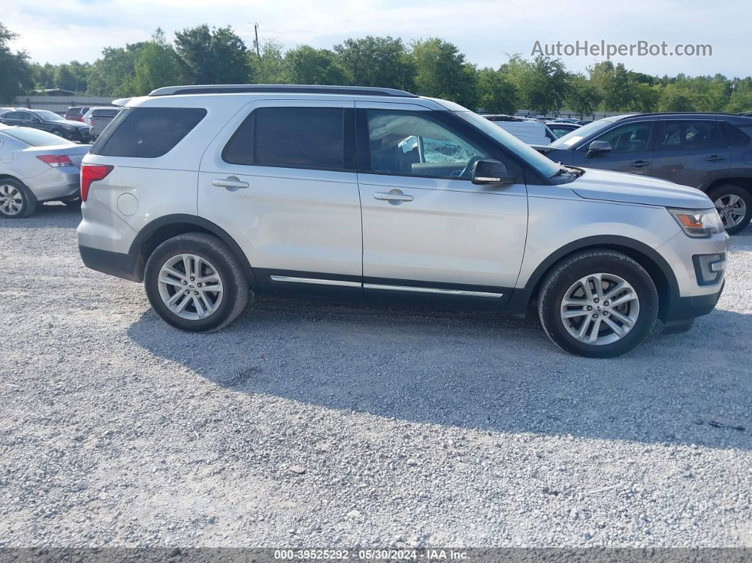 2017 Ford Explorer Xlt Silver vin: 1FM5K7D87HGD36235