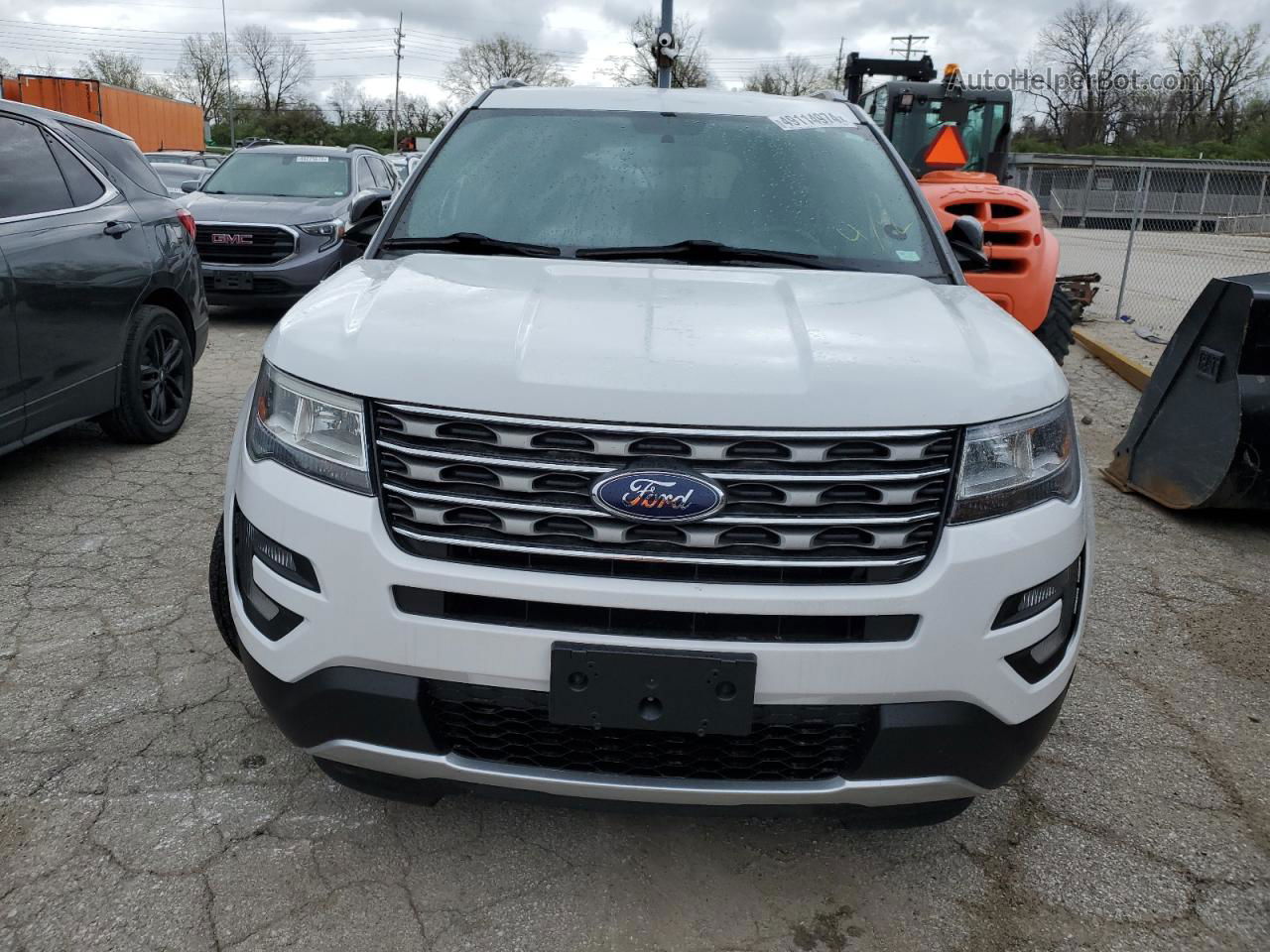 2017 Ford Explorer Xlt White vin: 1FM5K7D87HGD82941