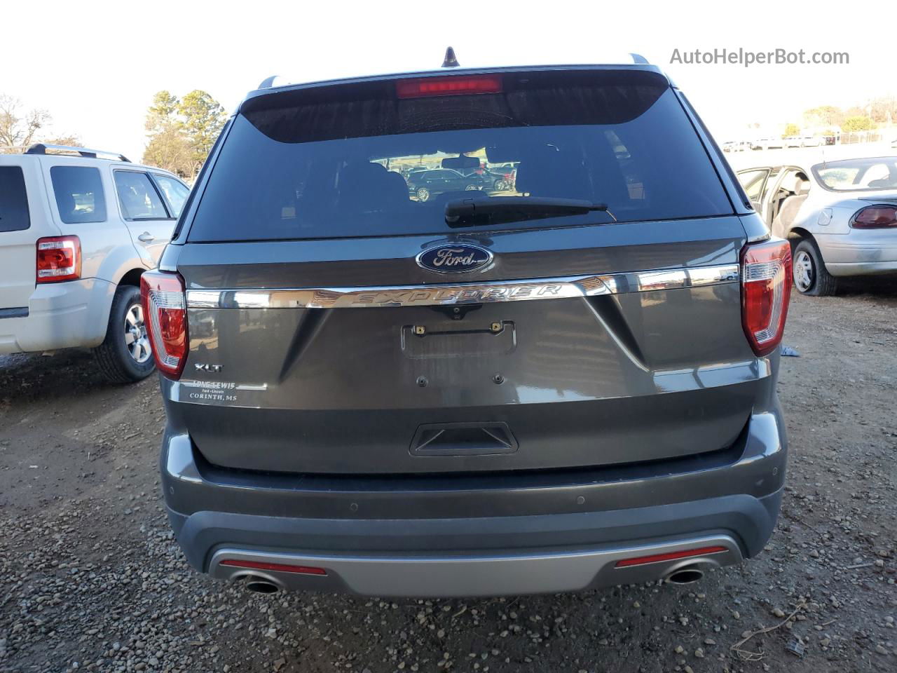 2017 Ford Explorer Xlt Gray vin: 1FM5K7D87HGD95950