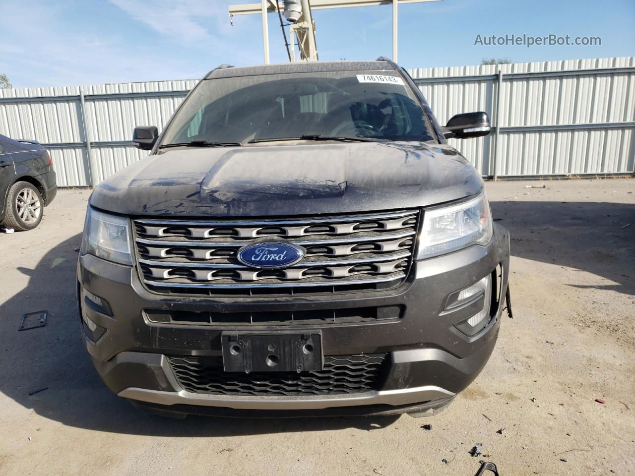 2017 Ford Explorer Xlt Gray vin: 1FM5K7D87HGE11161