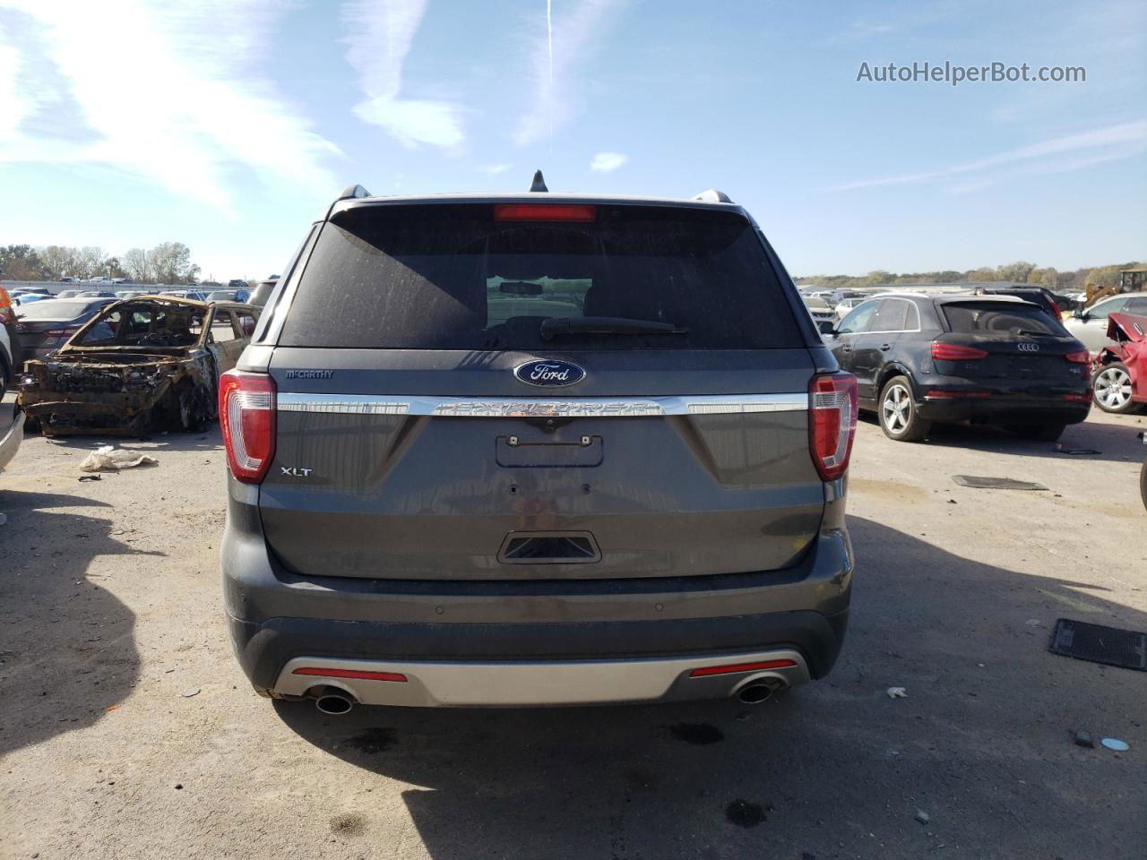 2017 Ford Explorer Xlt Gray vin: 1FM5K7D87HGE11161