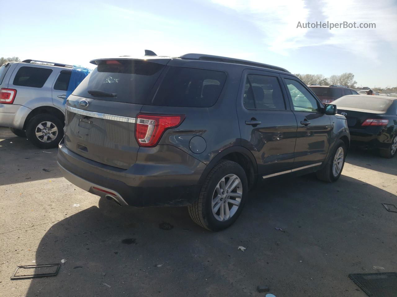 2017 Ford Explorer Xlt Gray vin: 1FM5K7D87HGE11161