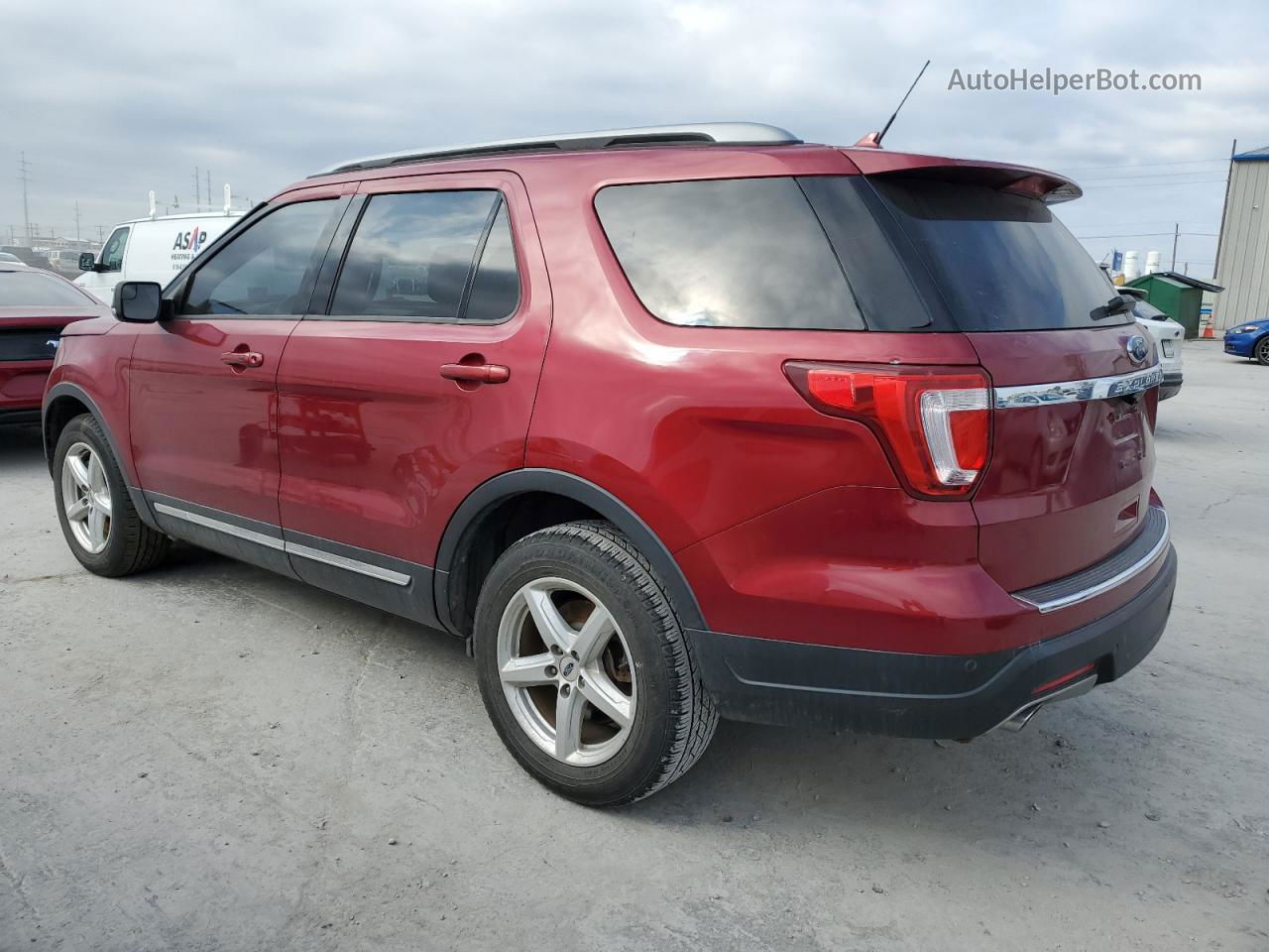 2018 Ford Explorer Xlt Red vin: 1FM5K7D87JGA67384