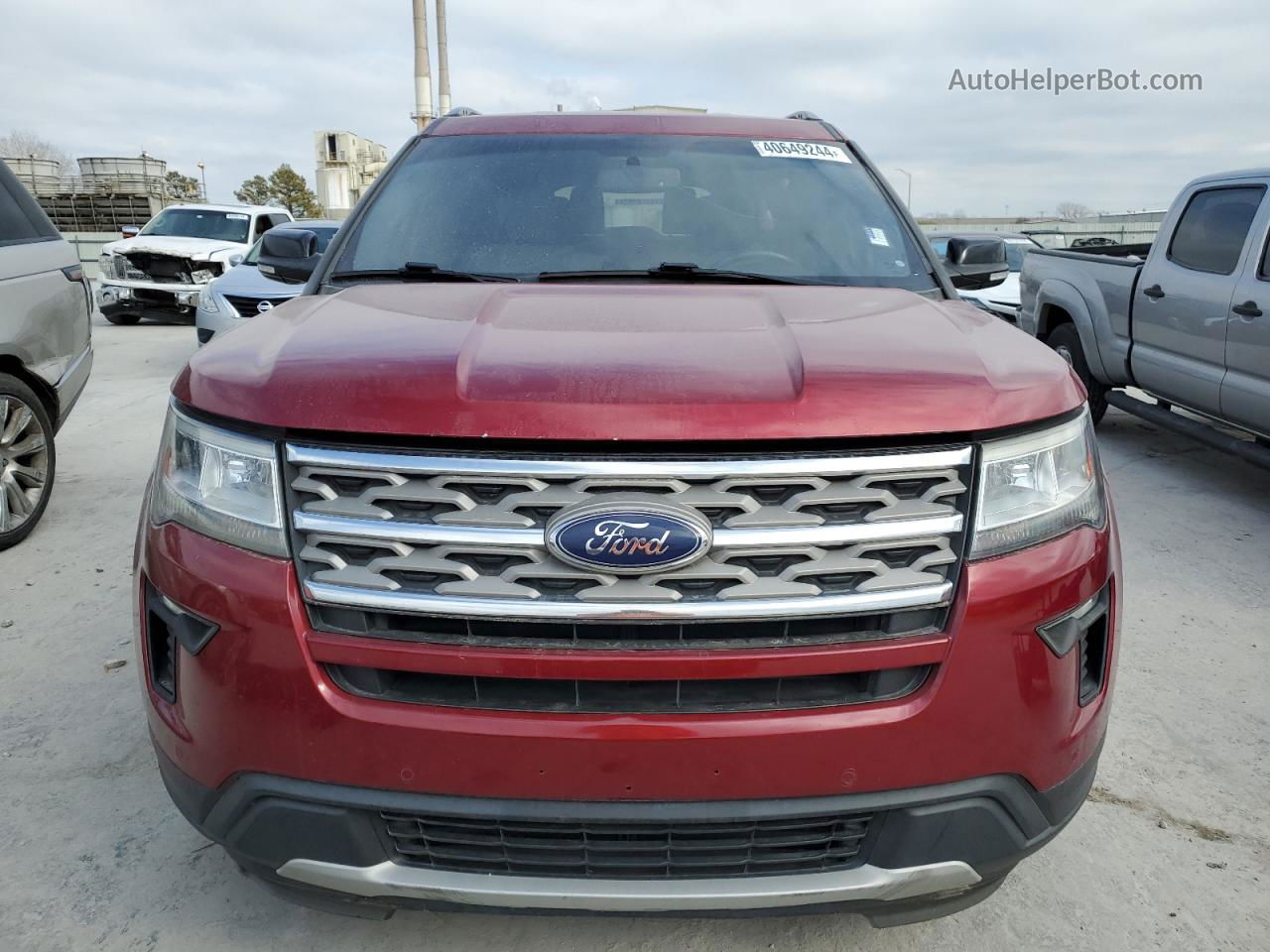 2018 Ford Explorer Xlt Red vin: 1FM5K7D87JGA67384