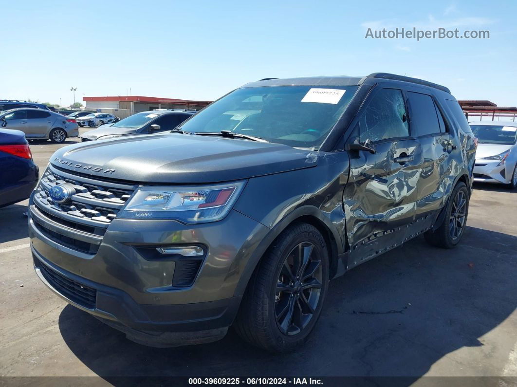 2018 Ford Explorer Xlt Gray vin: 1FM5K7D87JGB18219