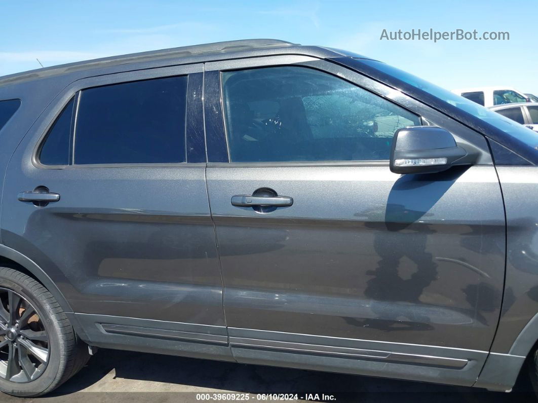 2018 Ford Explorer Xlt Gray vin: 1FM5K7D87JGB18219