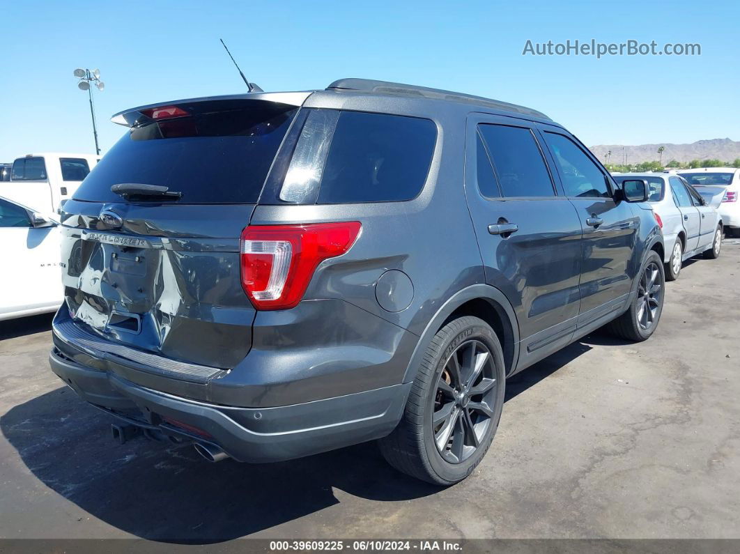 2018 Ford Explorer Xlt Gray vin: 1FM5K7D87JGB18219