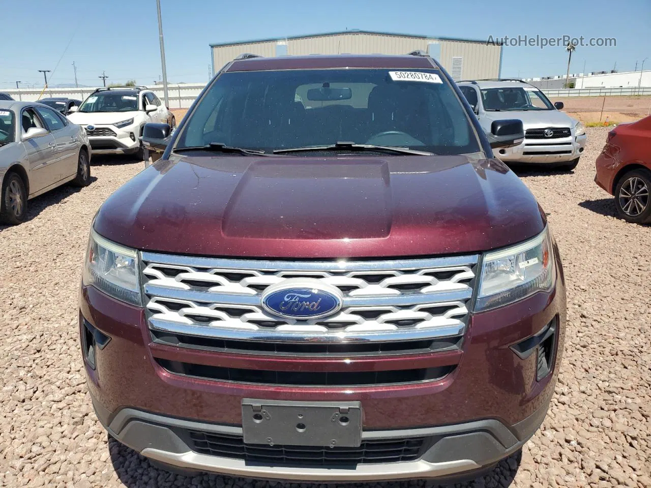 2018 Ford Explorer Xlt Maroon vin: 1FM5K7D87JGC41924