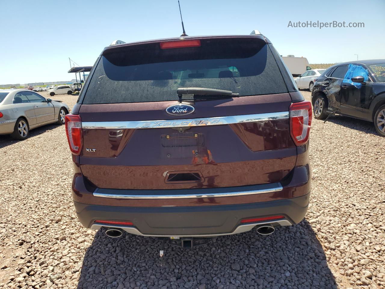 2018 Ford Explorer Xlt Maroon vin: 1FM5K7D87JGC41924