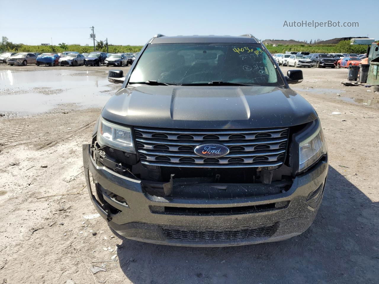 2017 Ford Explorer Xlt Gray vin: 1FM5K7D88HGB20541