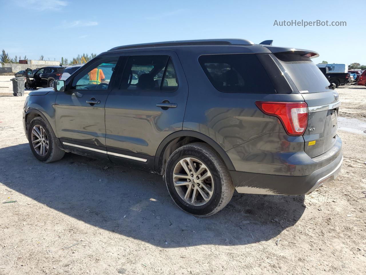 2017 Ford Explorer Xlt Gray vin: 1FM5K7D88HGB20541