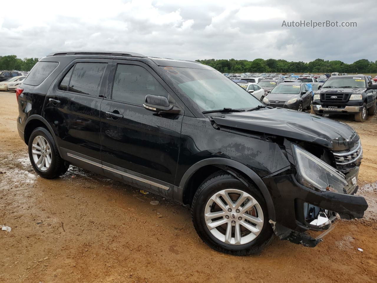 2017 Ford Explorer Xlt Black vin: 1FM5K7D88HGC56345