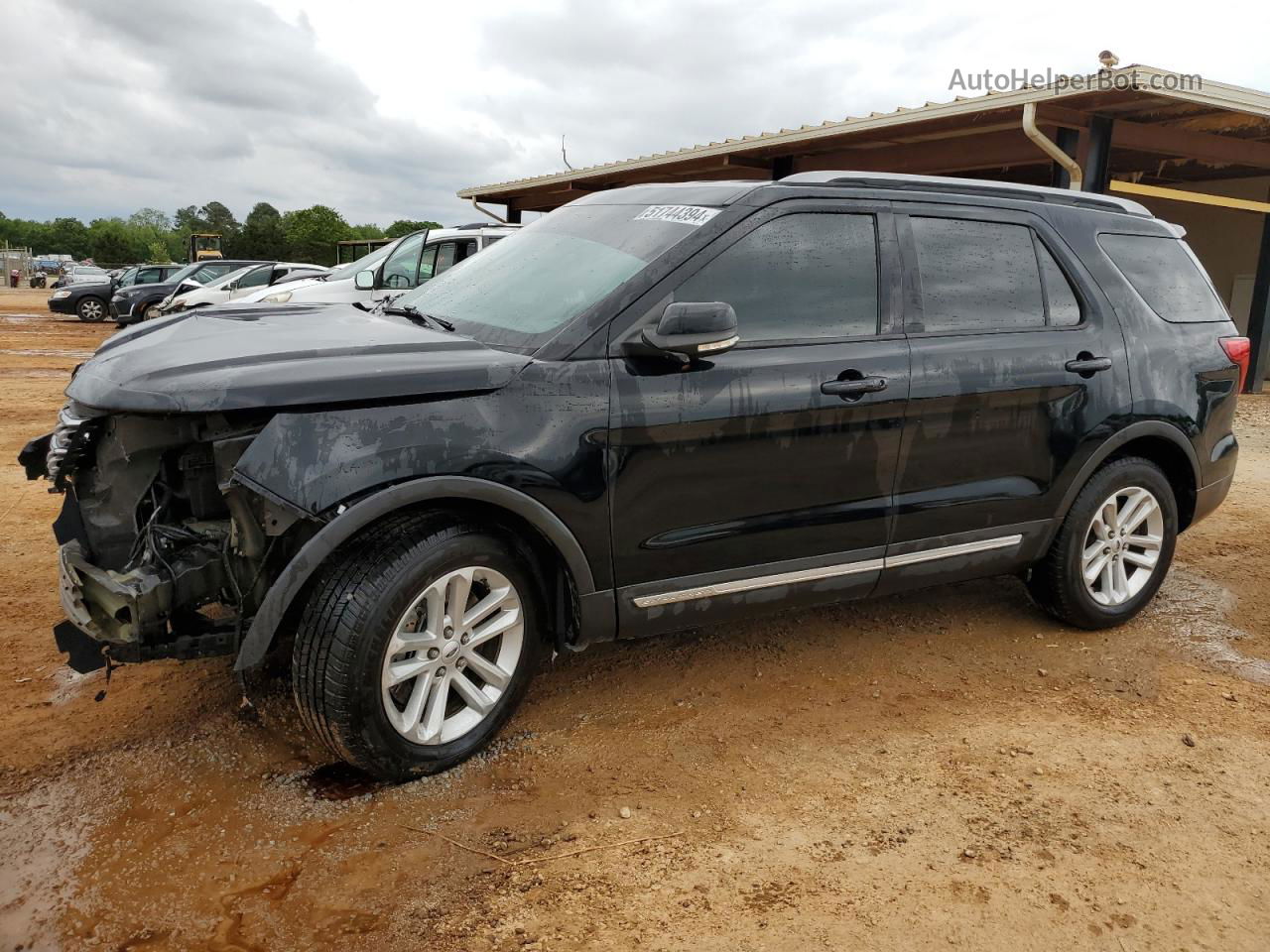 2017 Ford Explorer Xlt Black vin: 1FM5K7D88HGC56345