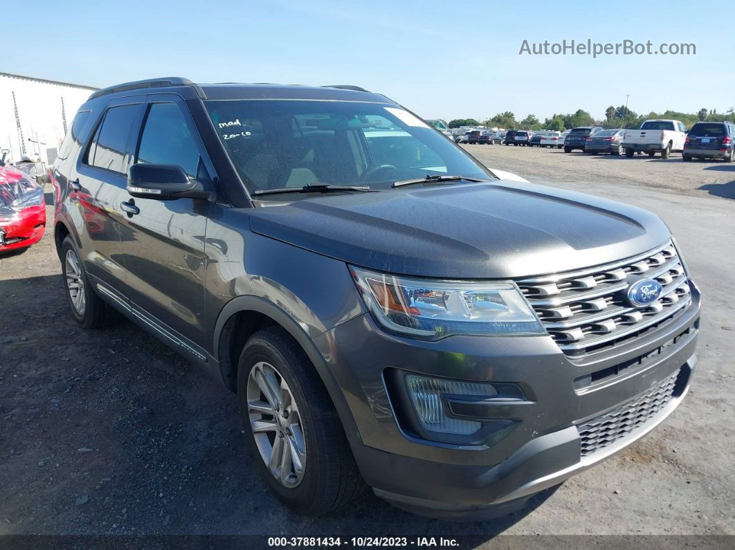 2017 Ford Explorer Xlt Gray vin: 1FM5K7D89HGA03762