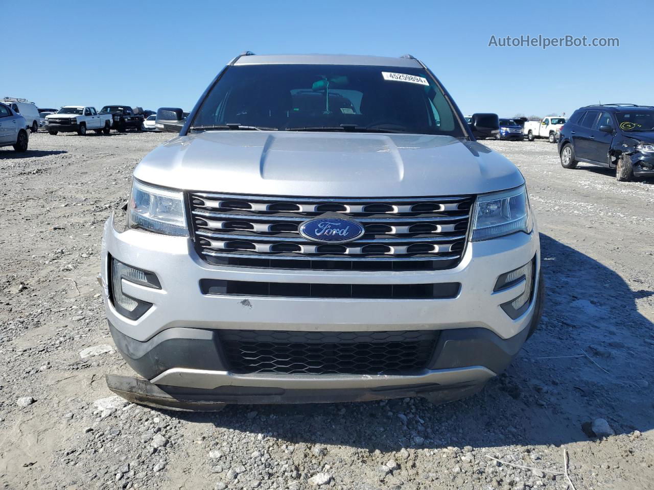 2017 Ford Explorer Xlt Silver vin: 1FM5K7D89HGA07164