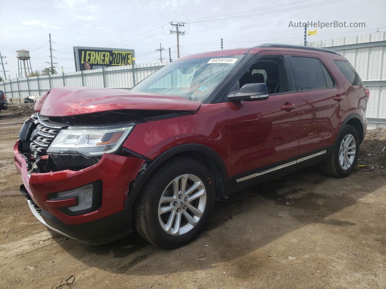 2017 Ford Explorer Xlt Red vin: 1FM5K7D89HGA56445