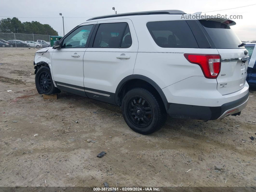 2017 Ford Explorer Xlt White vin: 1FM5K7D89HGB26994