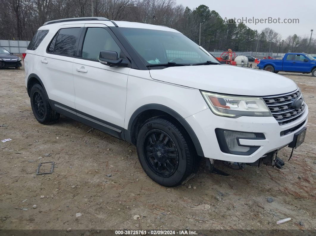 2017 Ford Explorer Xlt White vin: 1FM5K7D89HGB26994