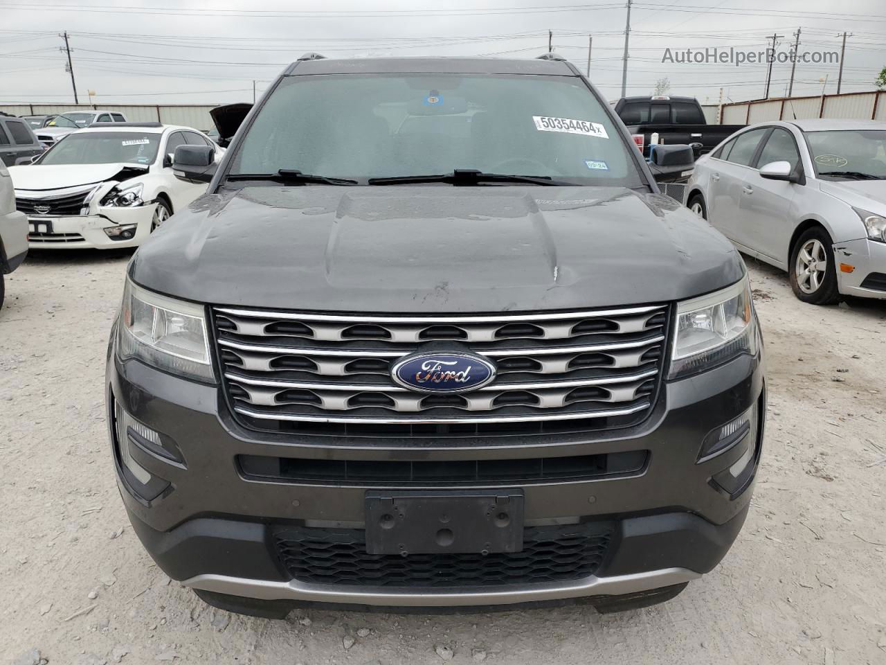 2017 Ford Explorer Xlt Gray vin: 1FM5K7D89HGB90016