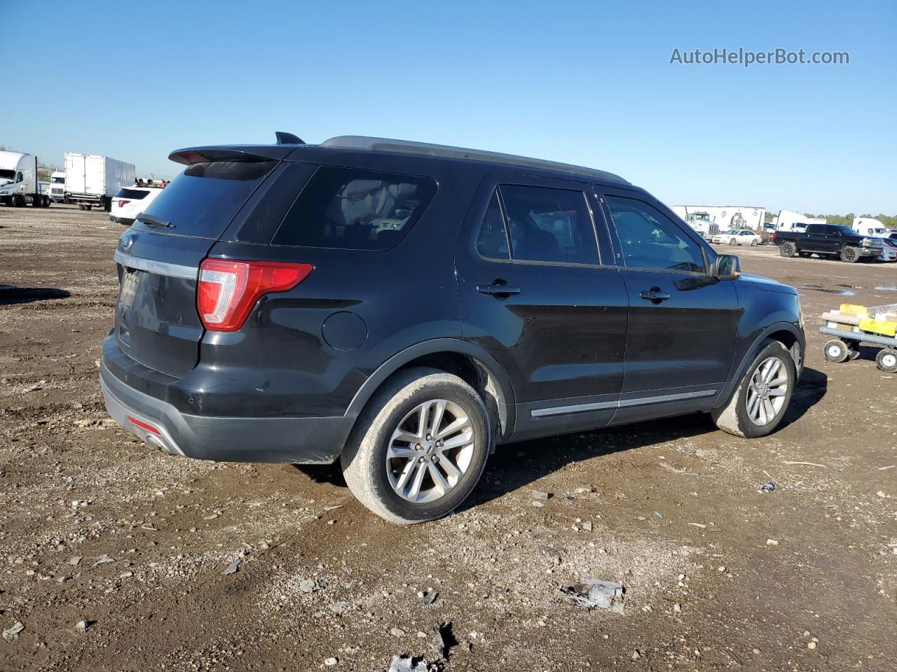 2017 Ford Explorer Xlt Black vin: 1FM5K7D89HGC31356